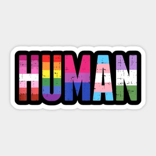 Human Lgbtq Gay Pride Ally Equality Sticker